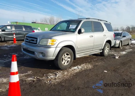 2001 Toyota Sequoia Limited V8 from USA, damaged, VIN 5TDBT48A61S019719